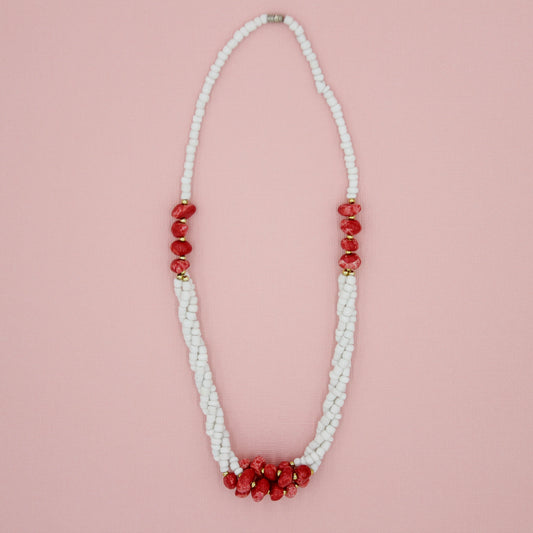 Tayona Stone Necklace - Crimson