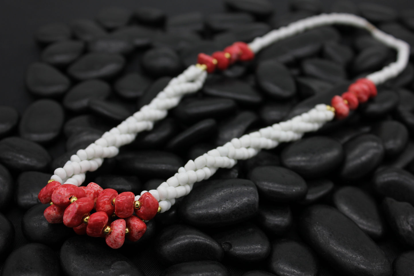 Tayona Stone Necklace - Crimson